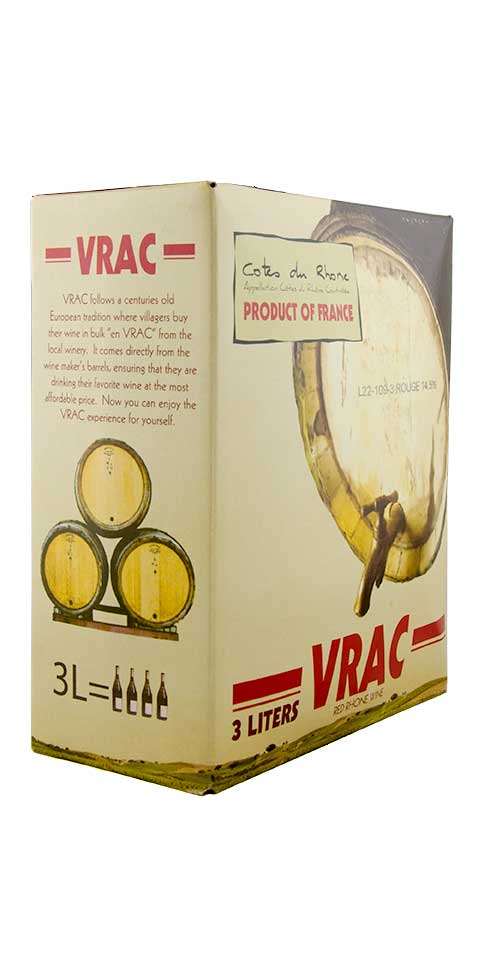 VRAC Côtes-du-Rhône Rouge, Bag-in-Box