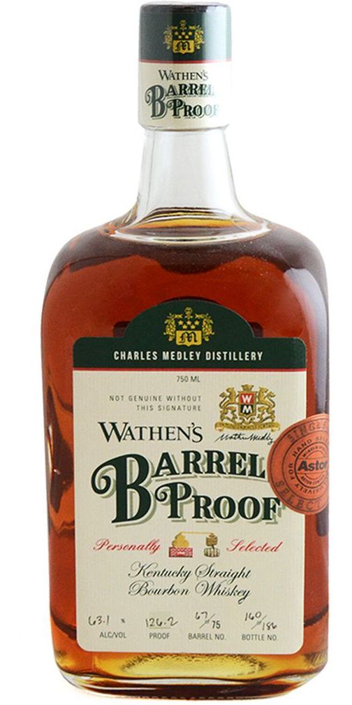 Wathen's Barrel Proof Astor Single Barrel Bourbon