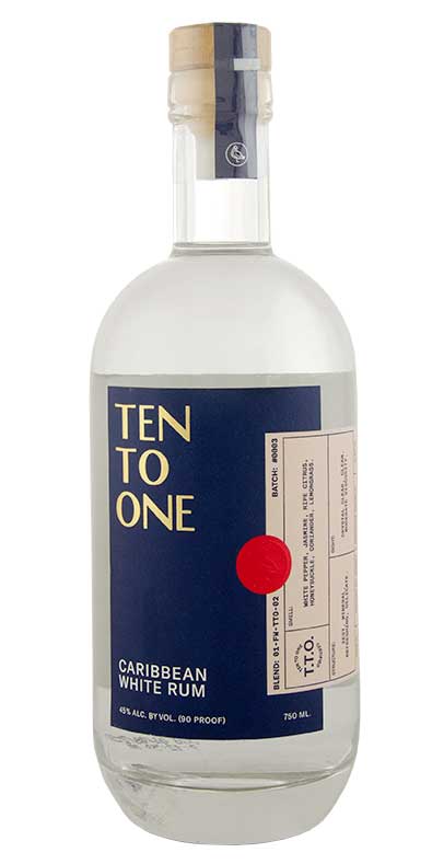 Ten To One White Rum                                                                                