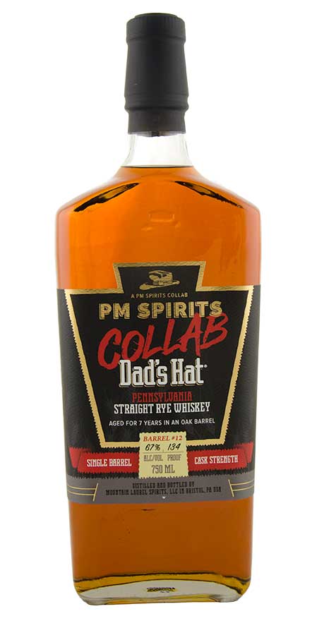 Dad's Hat PM Spirits Collab 7yr Single Barrel Straight Rye Whiskey                                  