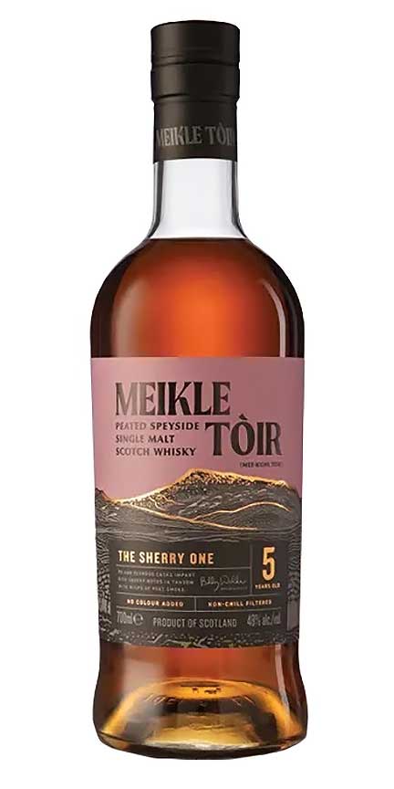 Meikle Tòir The Sherry One 5yr Peated Speyside Single Malt Scotch Whisky                            