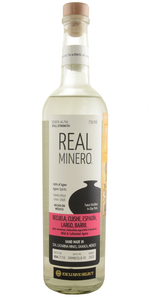 Real Minero Astor Batch Becuela/Cuishe/Espadin/Largo/Barril Mezcal