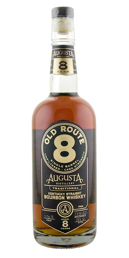 Augusta Distillery Old Route 8 Single Barrel 8yr Traditional Kentucky Straight Bourbon Whiskey