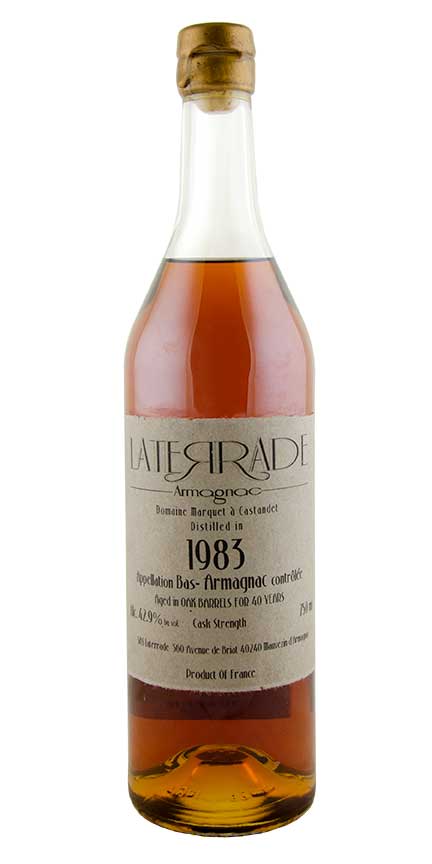 Laterrade Domaine Marquet 40yr Cask Strength Bas-Armagnac